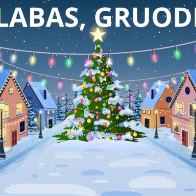 Skaidrių rinkinys „Labas, gruodi!“ – spalvingos edukacinės skaidrės apie gruodžio mėnesio šventes vaikams: Adventą, Kūčias, Kalėdas ir Naujuosius metus.
