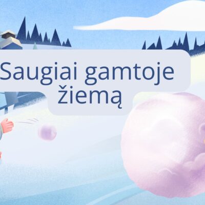 Skaidrės „Saugiai gamtoje žiemą“ padeda vaikams suprasti, kaip elgtis žiemą gamtoje. Vaikai mokosi saugiai rengtis, žaisti, čiuožti, elgtis prie ledo ir padėti gyvūnams. Priemonė skirta ikimokyklinio ir priešmokyklinio amžiaus vaikams.