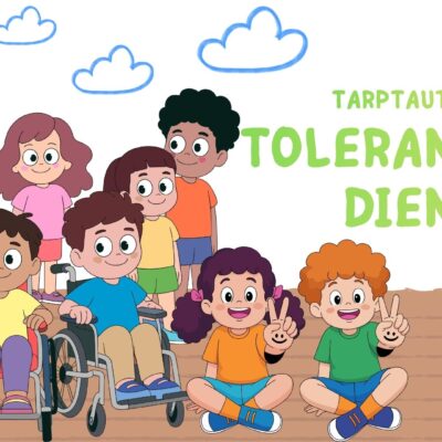 Tolerancijos dienos skaidrės vaikams apie draugystę, pagarbą ir skirtumų priėmimą – prevencinė priemonė su veikla „Tolerancijos ratas“.