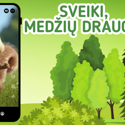 Edukacinis skaidrių rinkinys „Sveiki, medžių draugai!“ – pažintinė kelionė po mišką, supažindinanti vaikus su septyniais Lietuvos medžiais ir jų paslaptimis.