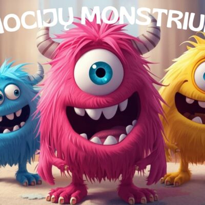 „Emocijų monstriukai“ – 30 jausmų kortelių rinkinys, padedantis vaikams pažinti emocijas suprantamai ir žaismingai!
