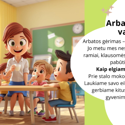 Skaidrės „Stebuklingos žolelės" apie vaistažoles, gamtos pažinimą ir tvarų santykį su aplinka (skaidrės, veiklų kortelės ir kūrybinės užduotys).