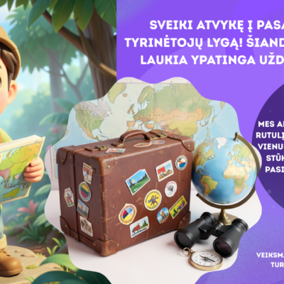 Vaizdinga kelionė per 7 pasaulio žemynus ikimokyklinio ir priešmokyklinio amžiaus vaikams – skaidrės ir kūrybinės užduotys.