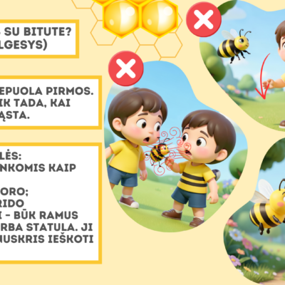 Edukacinės skaidrės, eksperimentas ir užduotys apie bičių svarbą, tvarumą bei gamtosaugą. Ugdykime ekologinį sąmoningumą nuo mažens!