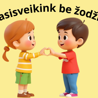 Pdf priemonė vaikams „Pasisveikink be žodžių“. 6 skirtingi pasisveikinimo būdai, padedantys ugdyti socialinius įgūdžius ir kurti draugišką dienos pradžią.