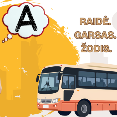 RAIDĖ. GARSAS. ŽODIS. – ugdomoji priemonė vaikams, skirta pažinti raidės, garso ir žodžio ryšį.