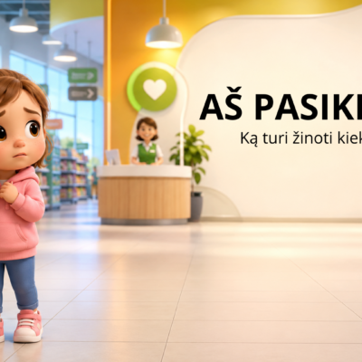 Prevencinės skaidrės „Aš pasiklydau“ – 25 skaidrių ugdymo priemonė ikimokyklinio ir priešmokyklinio amžiaus vaikams apie saugų elgesį pasiklydus.