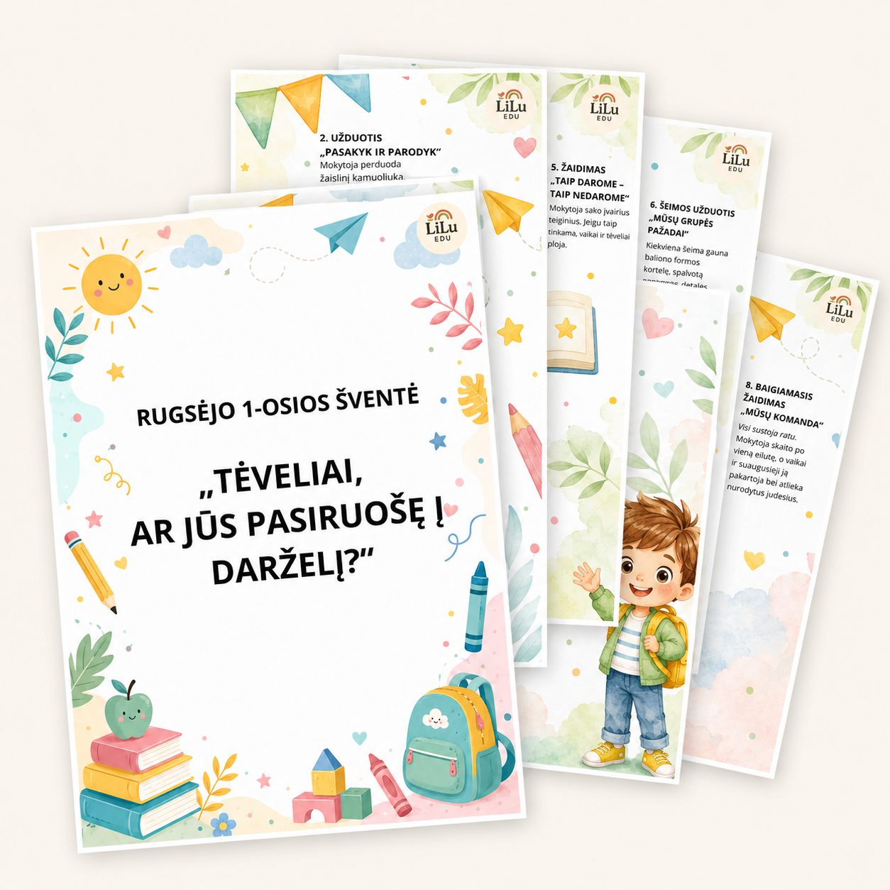 Rugsėjo 1-osios šventės scenarijus „Tėveliai, ar jūs pasiruošę į darželį?“ - Image 2