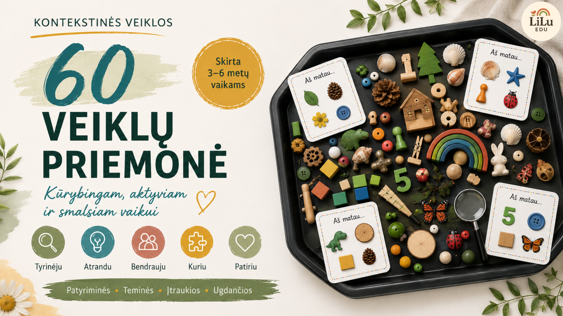 Kontekstinės veiklos: 60 veiklų priemonė 3–6 metų vaikams