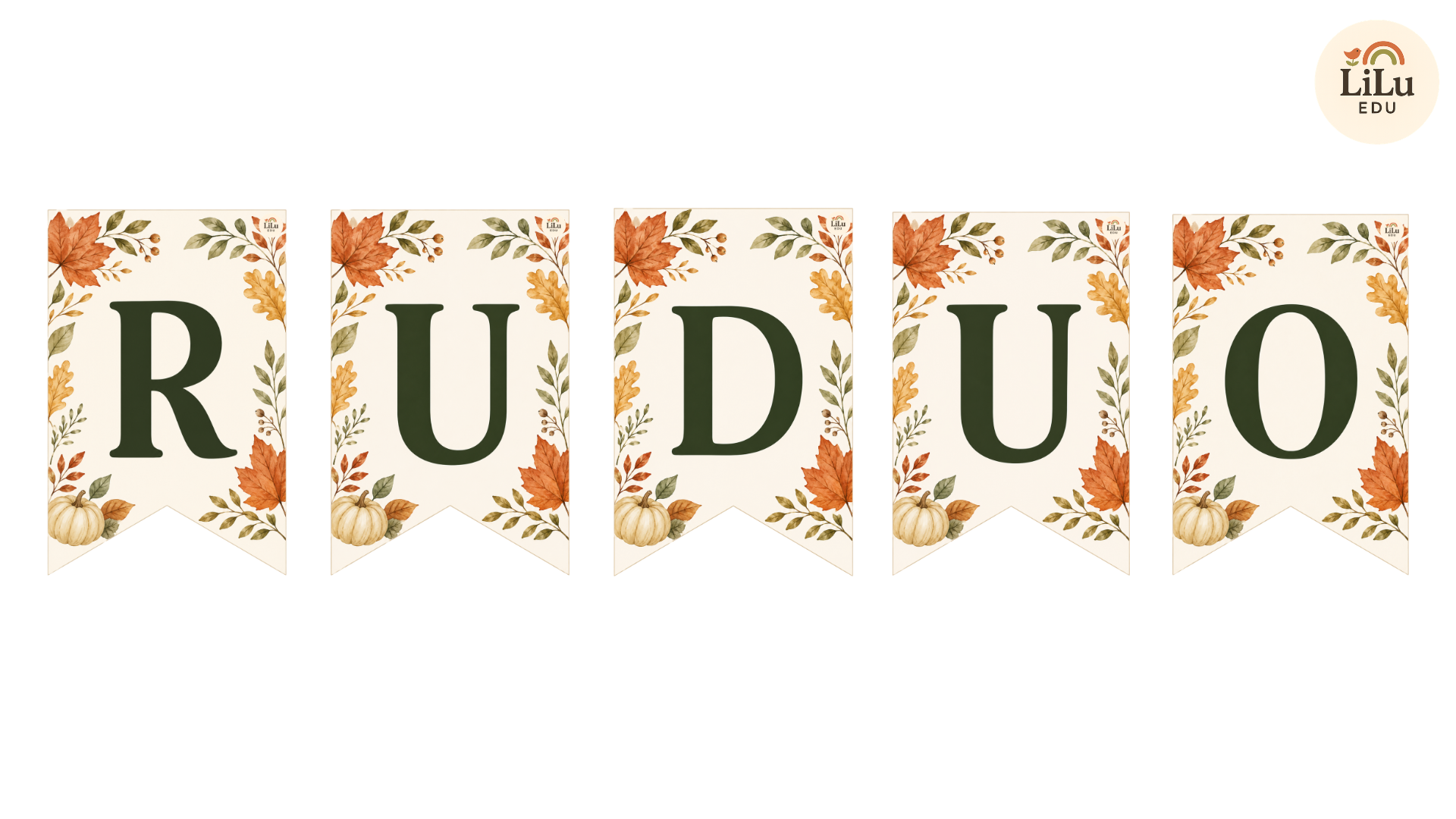 Užrašas „Ruduo"