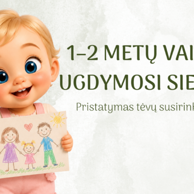 1-2 metų vaikų ugdymosi siekiai – 24 skaidrių pristatymas tėvų susirinkimui, parengtas remiantis Ikimokyklinio ugdymo programos gairėmis.