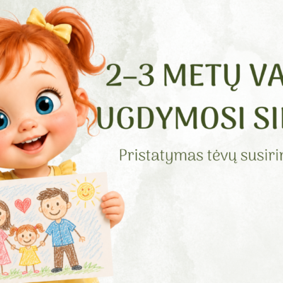 2-3 metų vaikų ugdymosi siekiai – 24 skaidrių pristatymas tėvų susirinkimui, parengtas remiantis Ikimokyklinio ugdymo programos gairėmis.