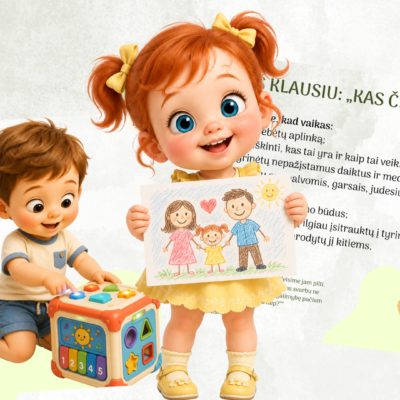 2-3 metų vaikų ugdymosi siekiai – 24 skaidrių pristatymas tėvų susirinkimui, parengtas remiantis Ikimokyklinio ugdymo programos gairėmis.
