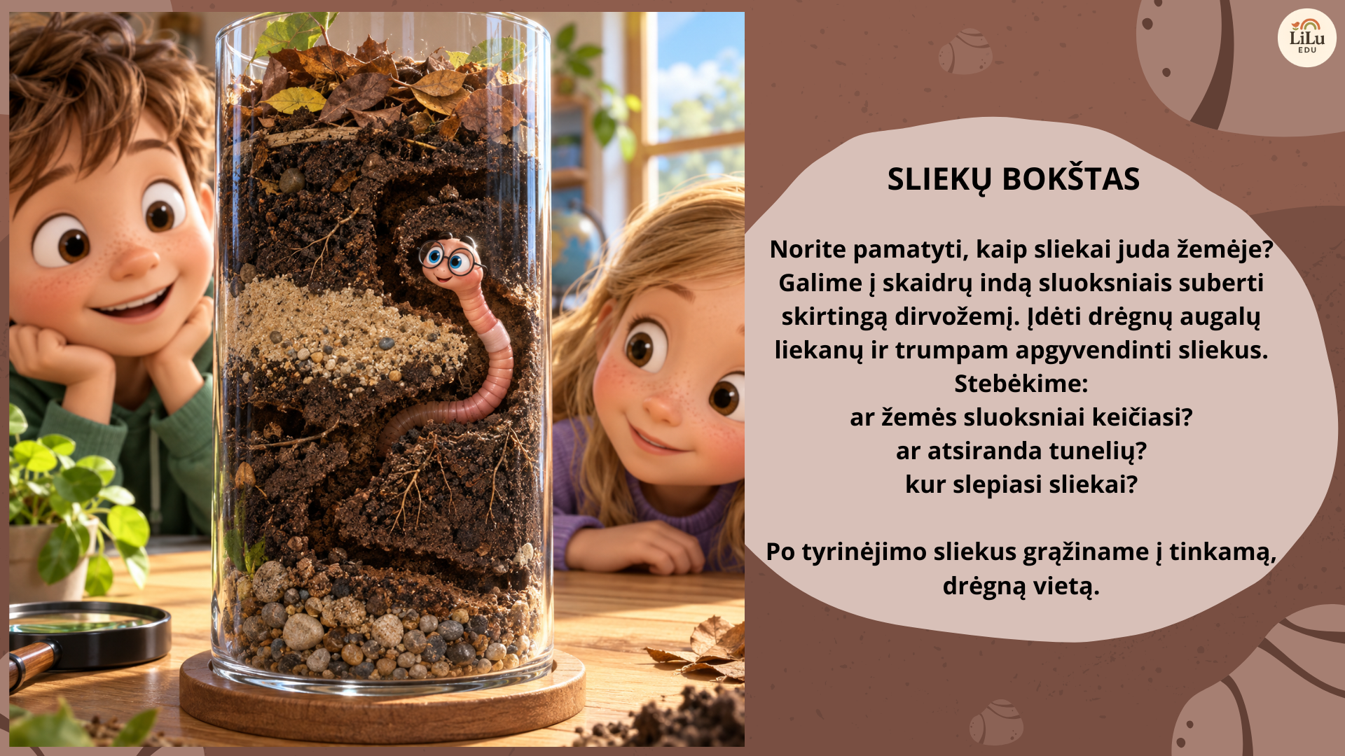 Skaidrės „Sliekutis ir požeminis pasaulis" - Image 2